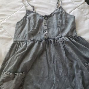 TOPSHOP LIGHT DEMIN BABY DOLL DRESS